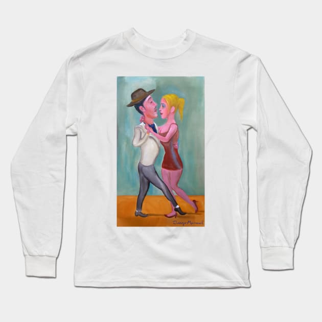 Milongueros 2 Long Sleeve T-Shirt by diegomanuel